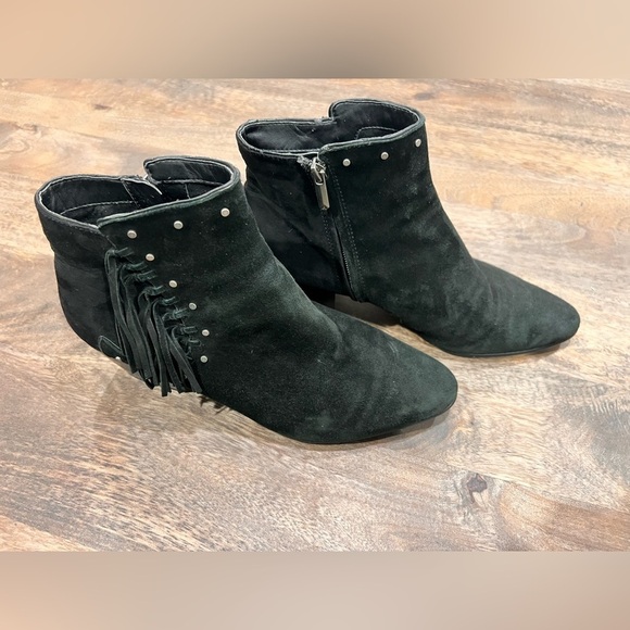 Sam Edelman Shoes - Sam Edelman Rudie Studded Fringe Boots Size 10